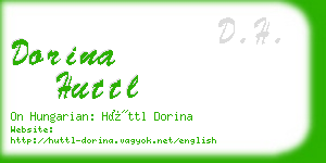 dorina huttl business card